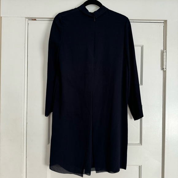 Dark Navy COS Swing Mini Dress - Picture 2 of 7